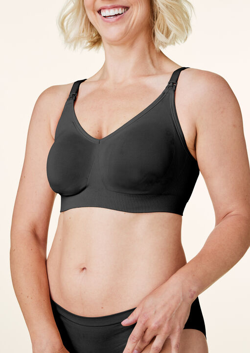 Bravado Black Silk Seamless Nursing Bra,