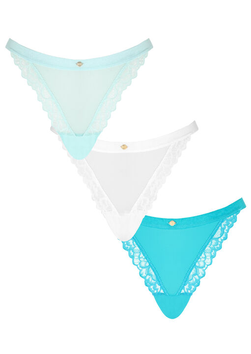 Knickerbox Multi 3 Pack Mixed Thong, 8