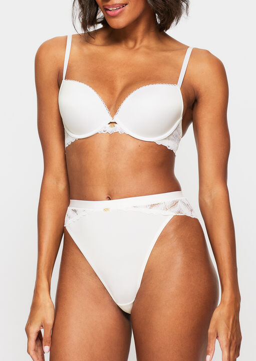 Knickerbox White Harper Smooth Padded Plunge Bra, 32Dd