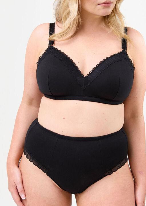 Oola Black Cotton Hw Brief, 22-24