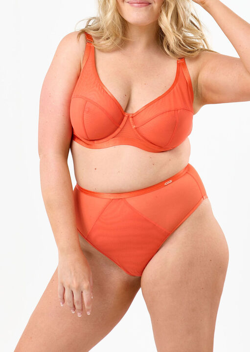 Oola Orange Soft Mesh Hw Brief, 14-16