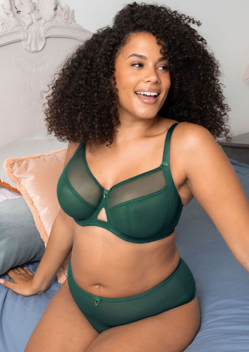 Curvy Kate Green Victory Balcony Bra, 34Ff