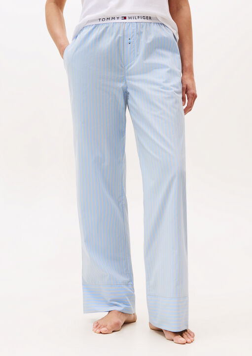 Tommy Hilfiger Blue Heritage Poplin Stripe Trouser, S