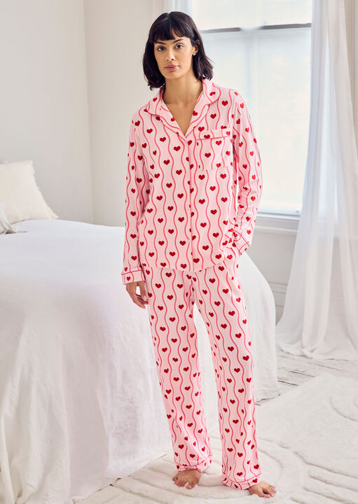 Chelsea Peers Women's Pink Classic Long Button Up Set Size 20 - Image 2