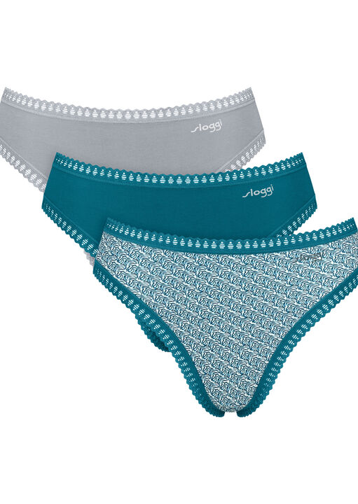 Sloggi Green Go Crush 3 Pack High Leg Brief, Xxl