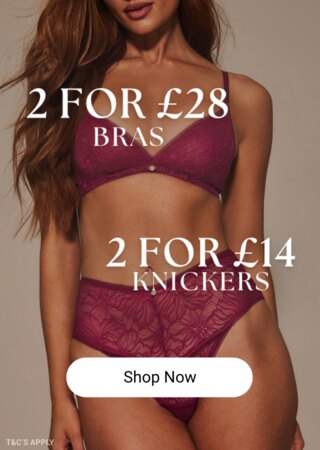 2 for £28 Bras, 2 for £14 knickers at Knickerbox