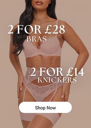 2 for £28 Bras, 2 for £14 knickers at Knickerbox